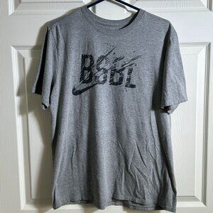 Nike Baseball BSBL Grey T-Shirt - Large